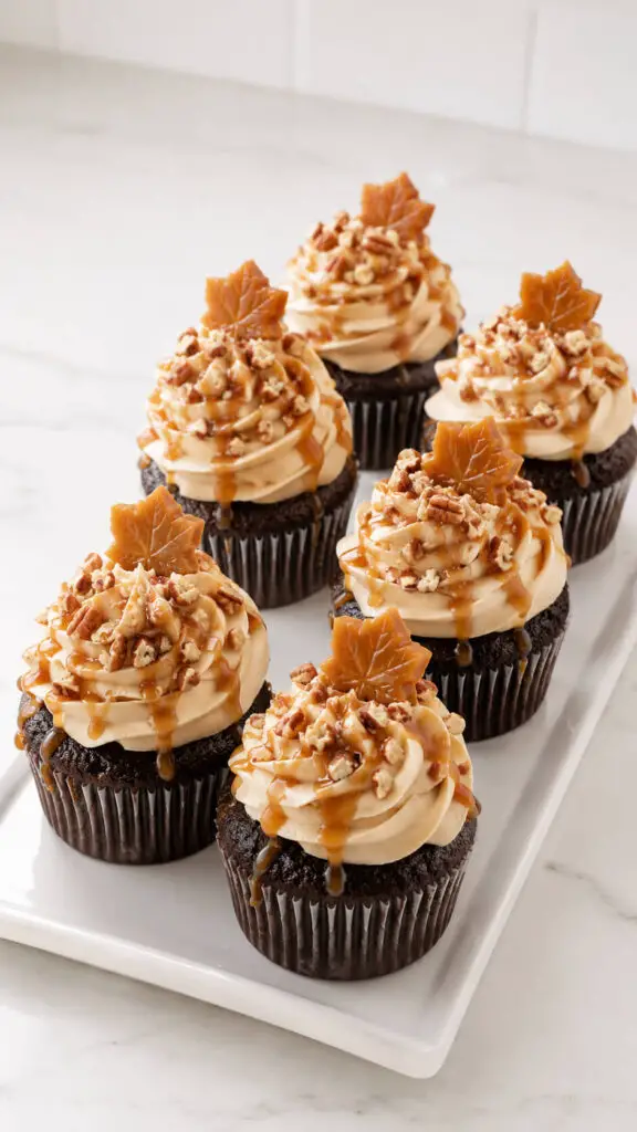 Chocolate Maple Cupcakes