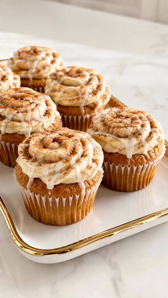 Cinnamon Roll Cupcakes