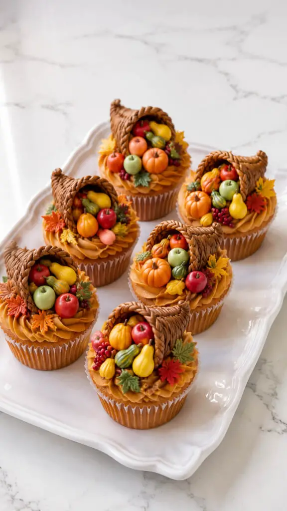 Cornucopia Cupcakes