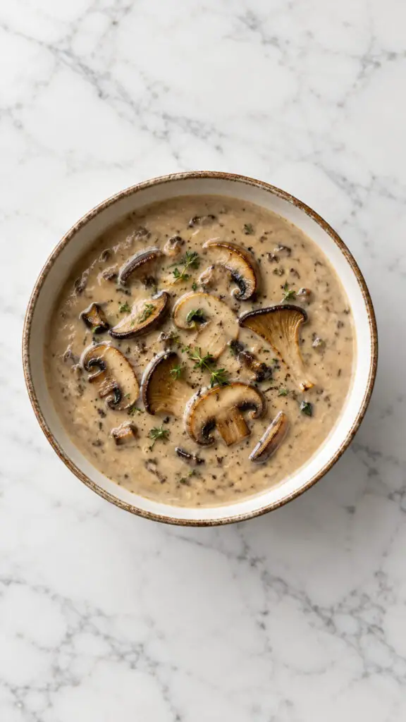 Creamy Wild Mushroom Soup