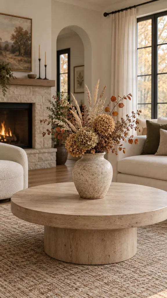 Dried Floral Coffee Table