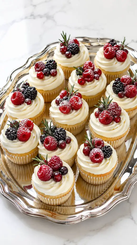 Fall Berry Cupcakes