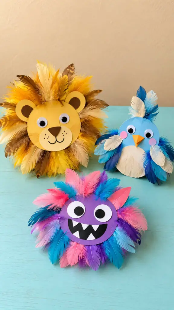 Feather Animal Faces