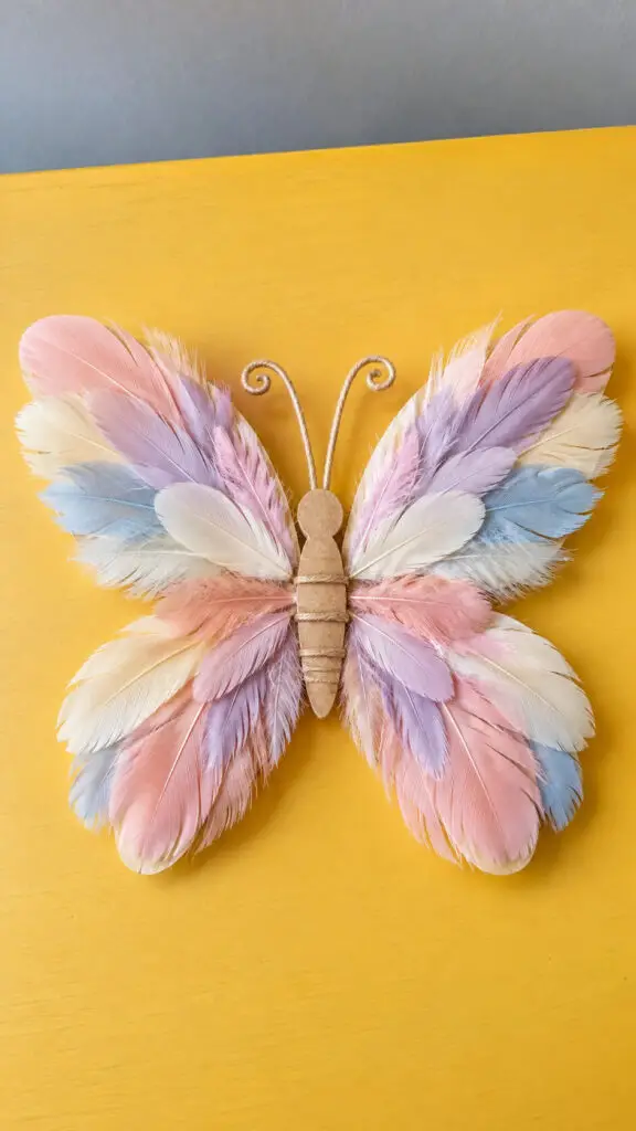 Feather Butterfly Craft