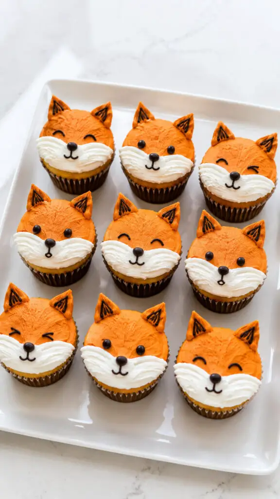 Fox Face Cupcakes
