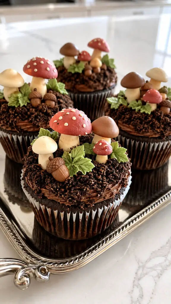Mushroom Forest Cupcakes