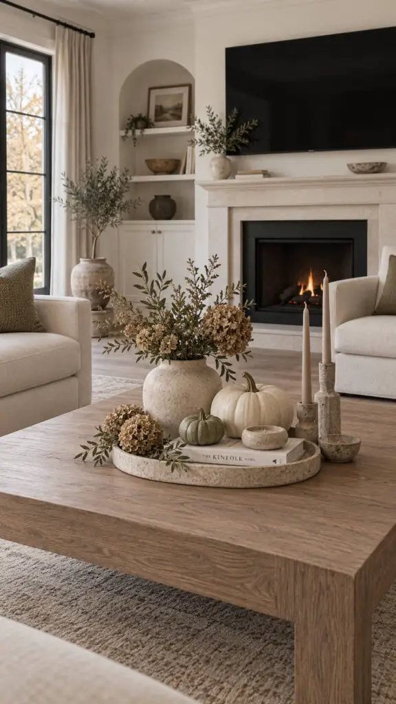 Neutral Fall Coffee Table
