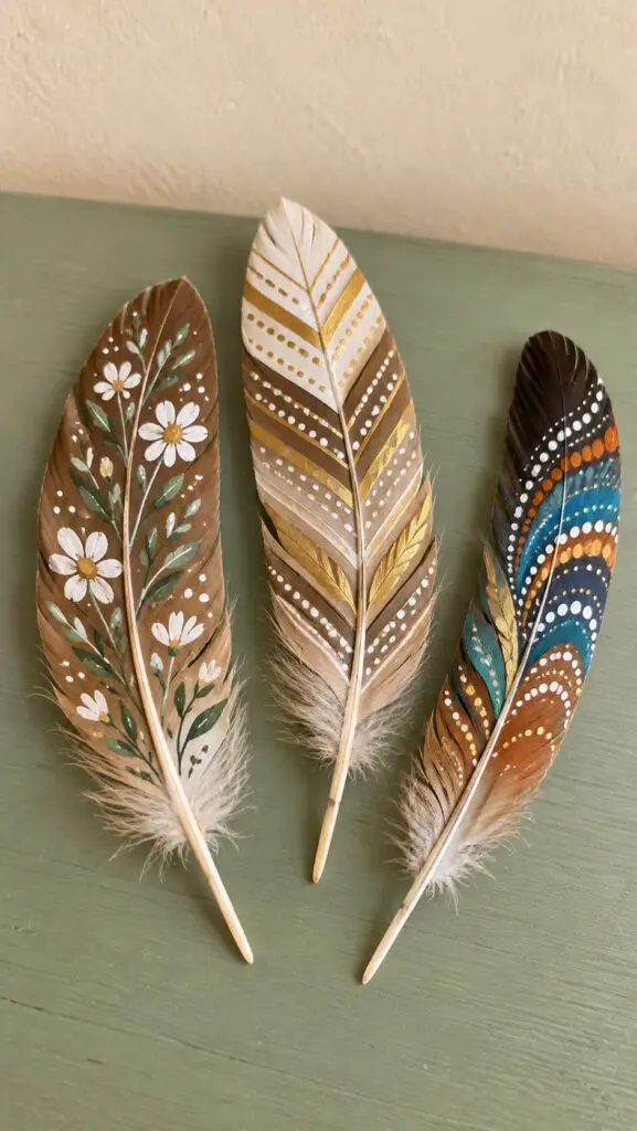Painted Feather Art