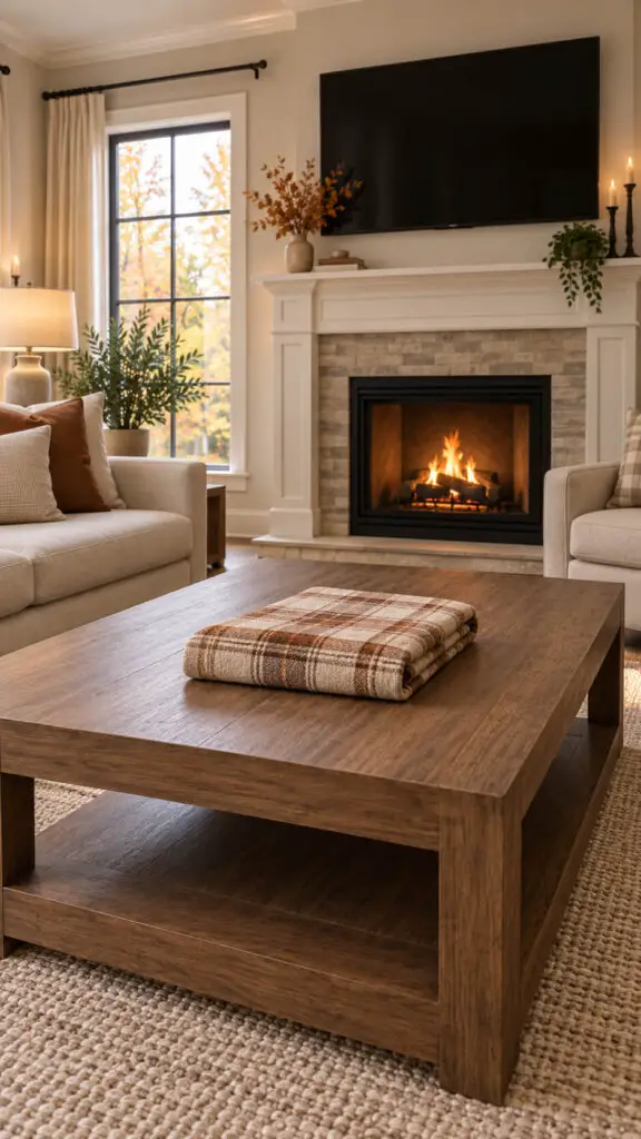 Plaid Coffee Table
