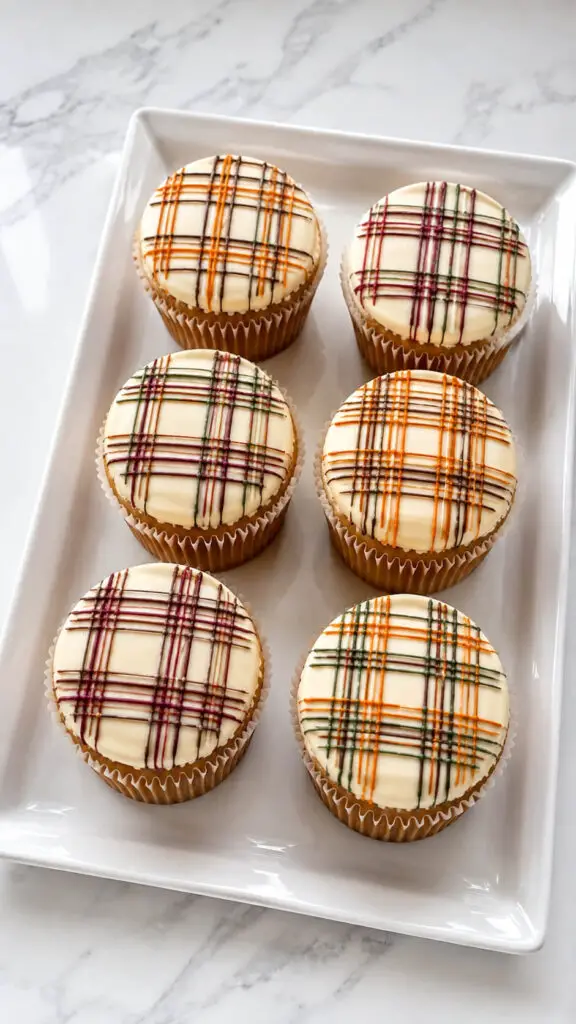 Plaid Cupcakes