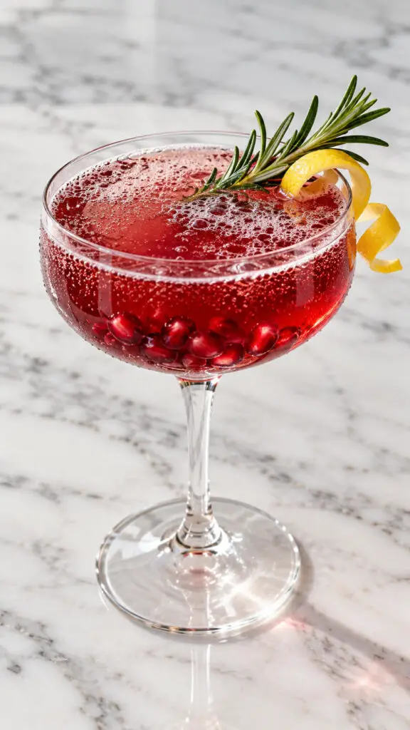 Pomegranate Rosemary Mocktail