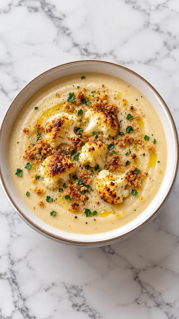 Roasted Cauliflower Soup