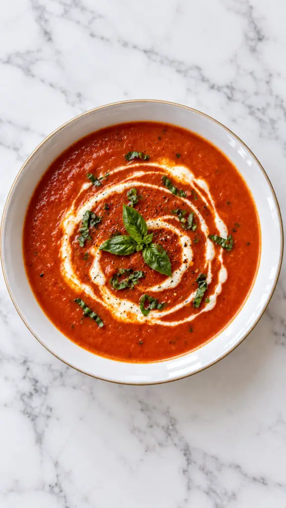 Roasted Tomato Basil Soup