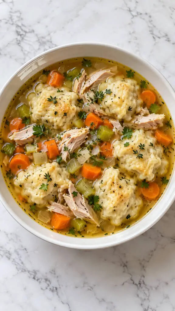 Turkey and Dumpling Soup