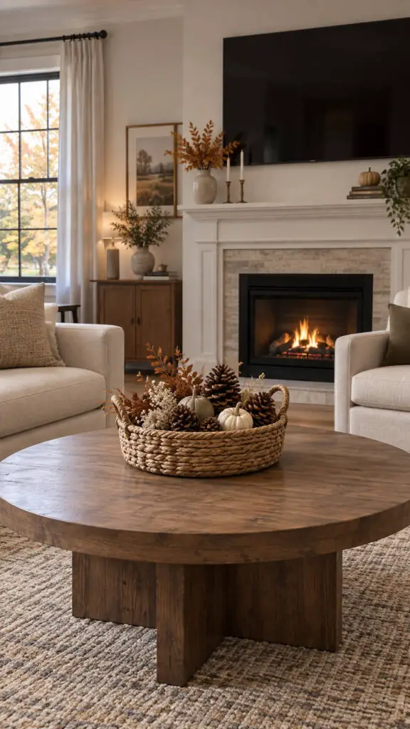 Woven Basket Coffee Table
