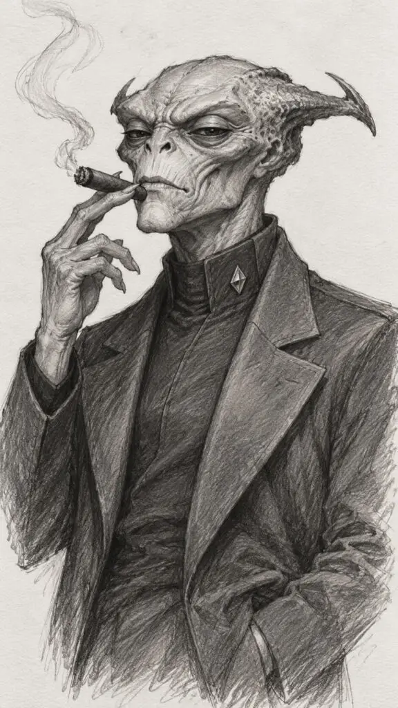Alien Noir Mob Boss Sketch