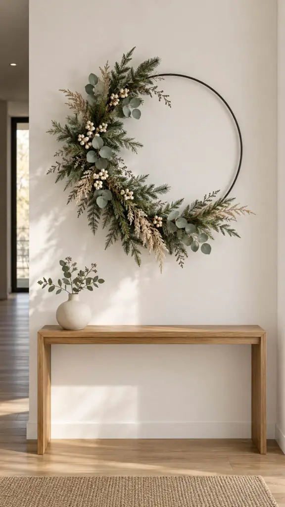 Asymmetrical Winter Wreath