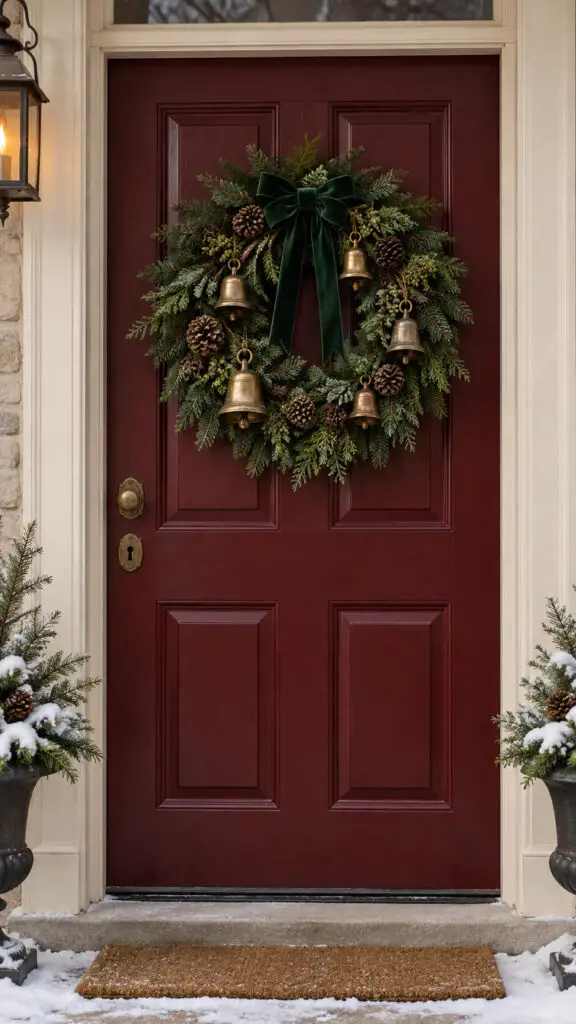 Brass Bell Winter Wreath