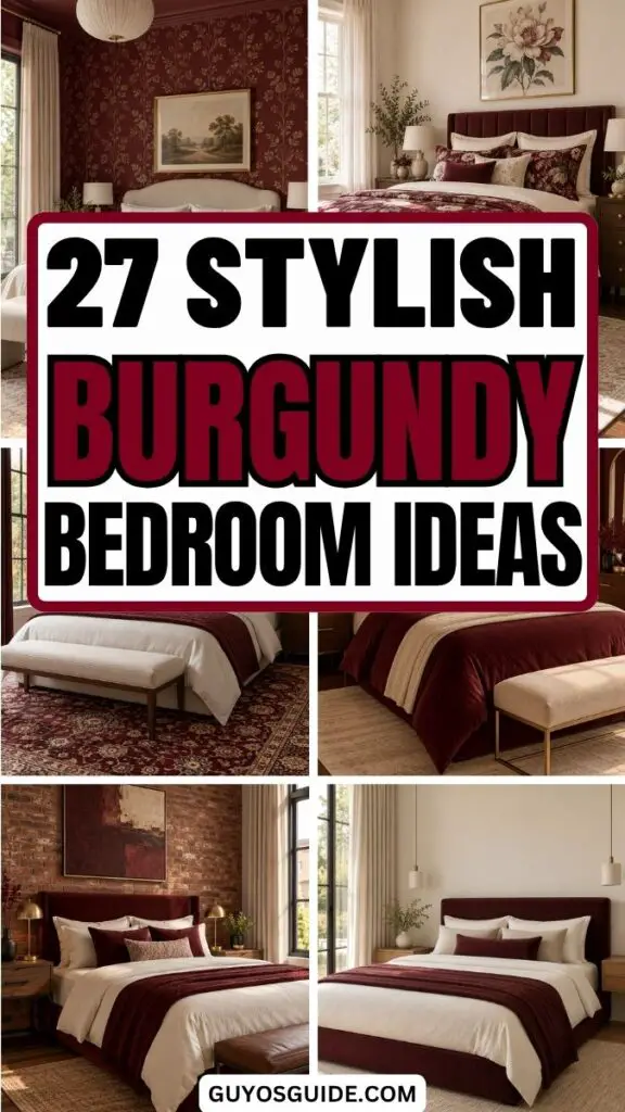 Burgundy Bedroom Ideas