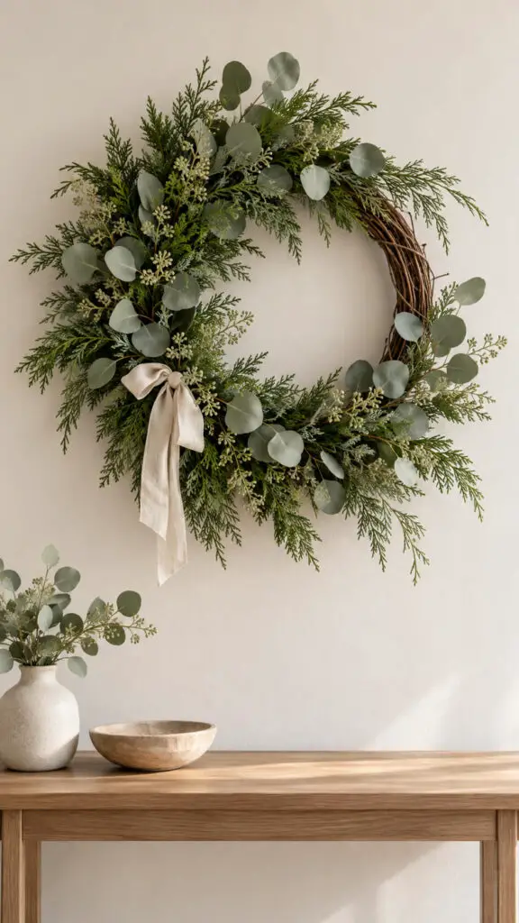 Cedar Eucalyptus Winter Wreath