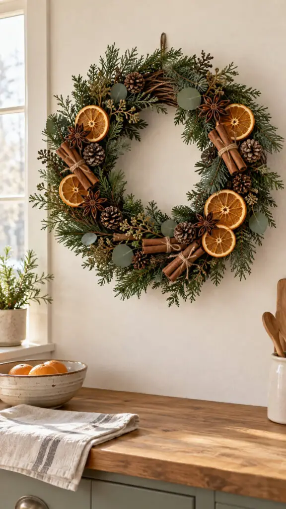 Cinnamon Spice Winter Wreath