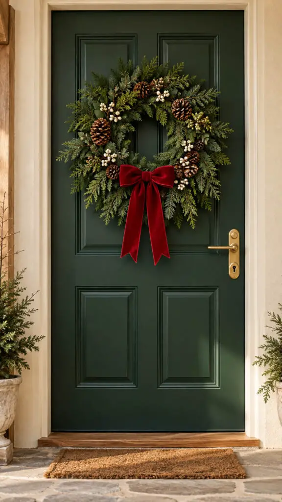 Classic Evergreen winter wreath