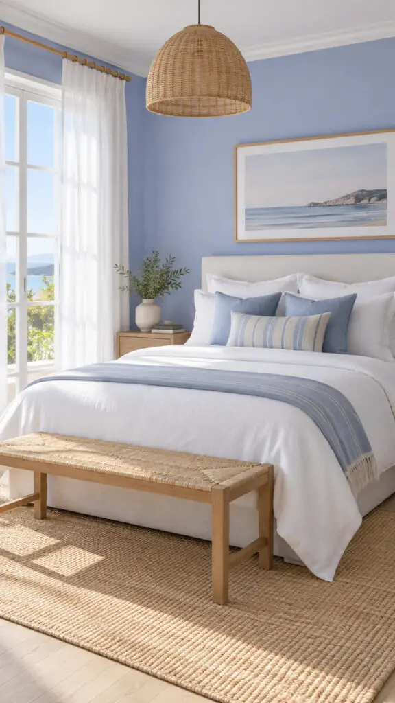 Coastal Periwinkle Bedroom