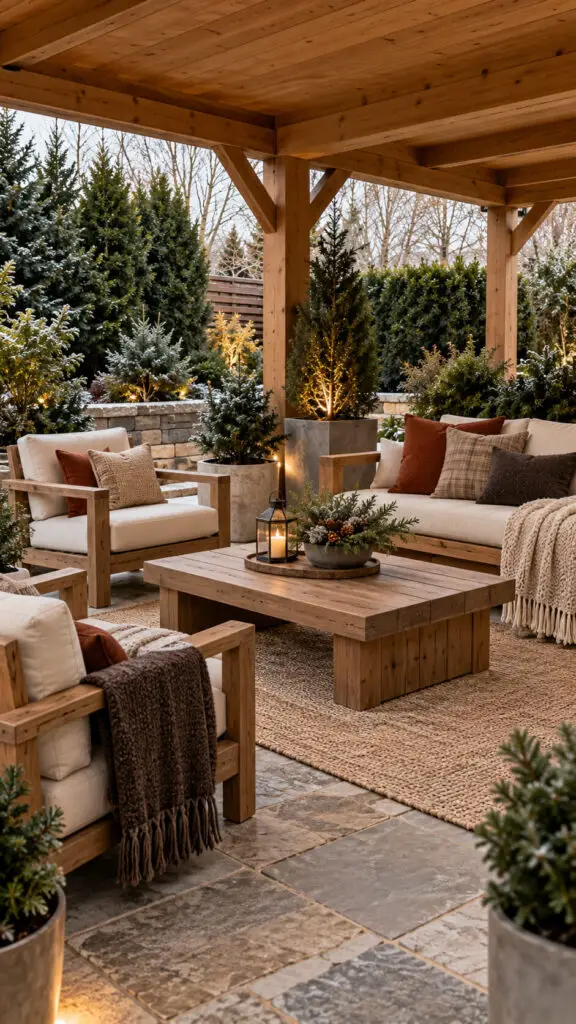 Cozy Winter Garden Patio