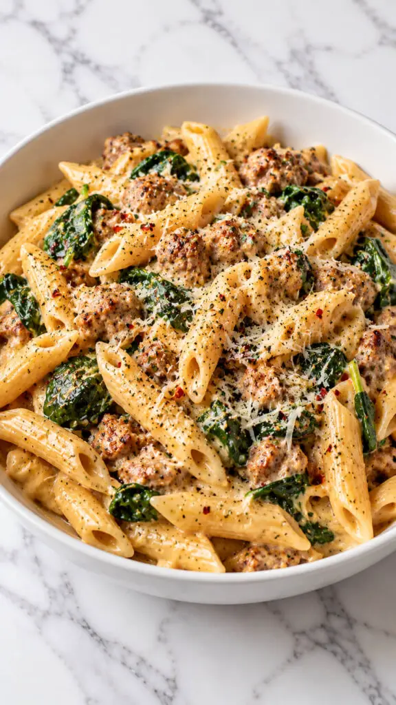 Creamy Turkey Sausage Pasta