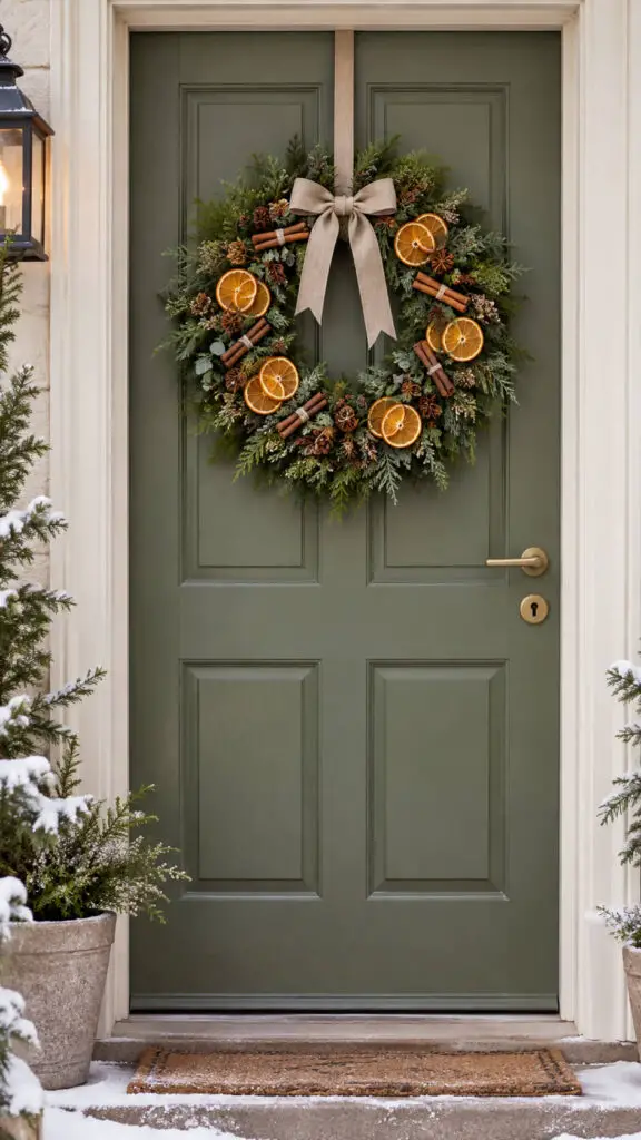 Dried Orange Winter Wreath