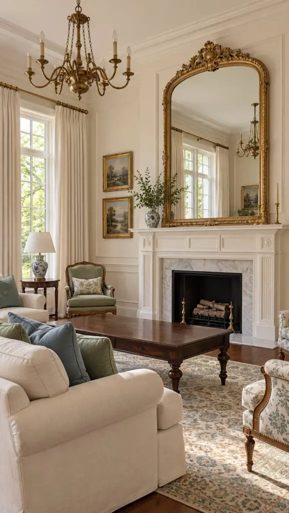 Grandmillennial Antique Mirror