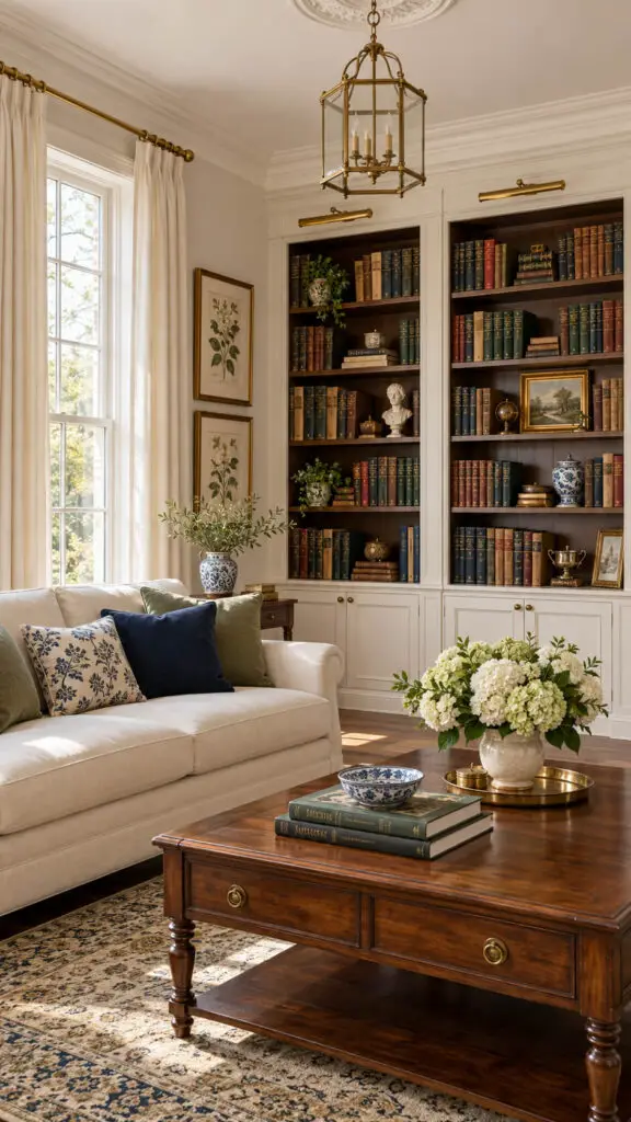 Grandmillennial Book Display