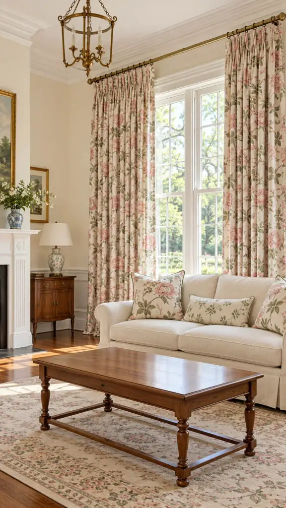 Grandmillennial Curtain Elegance