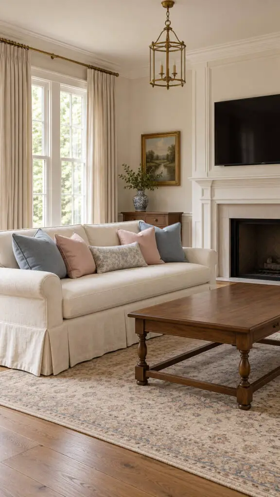 Grandmillennial Skirted Sofa