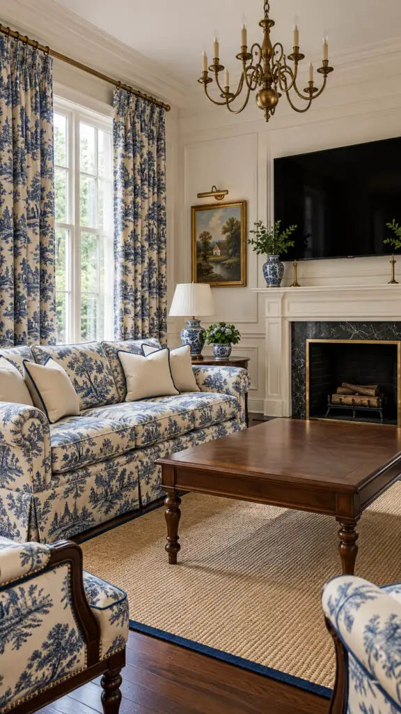 Grandmillennial Toile Interior