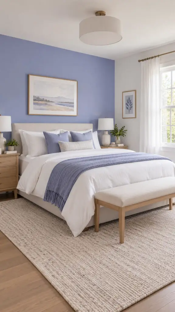 Periwinkle Accent Wall