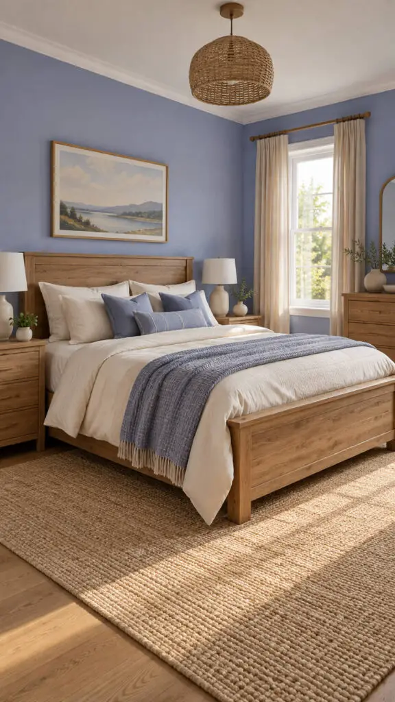 Periwinkle Wood Bedroom