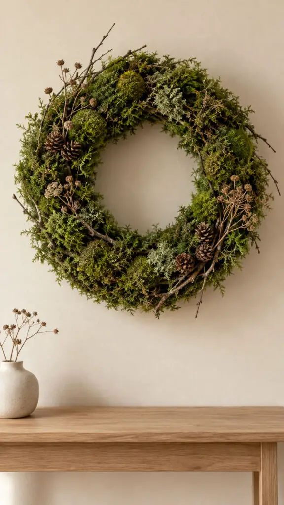 Preserved Moss Winter Wreath