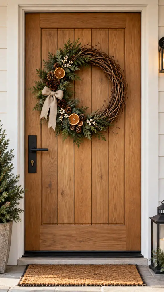 Rustic Grapevine Winter Wreath
