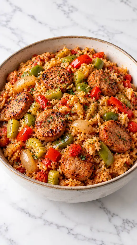 Turkey Sausage Jambalaya