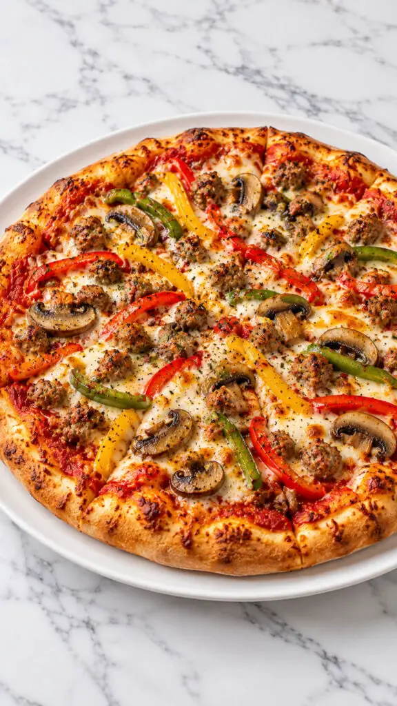Turkey Sausage Pizza