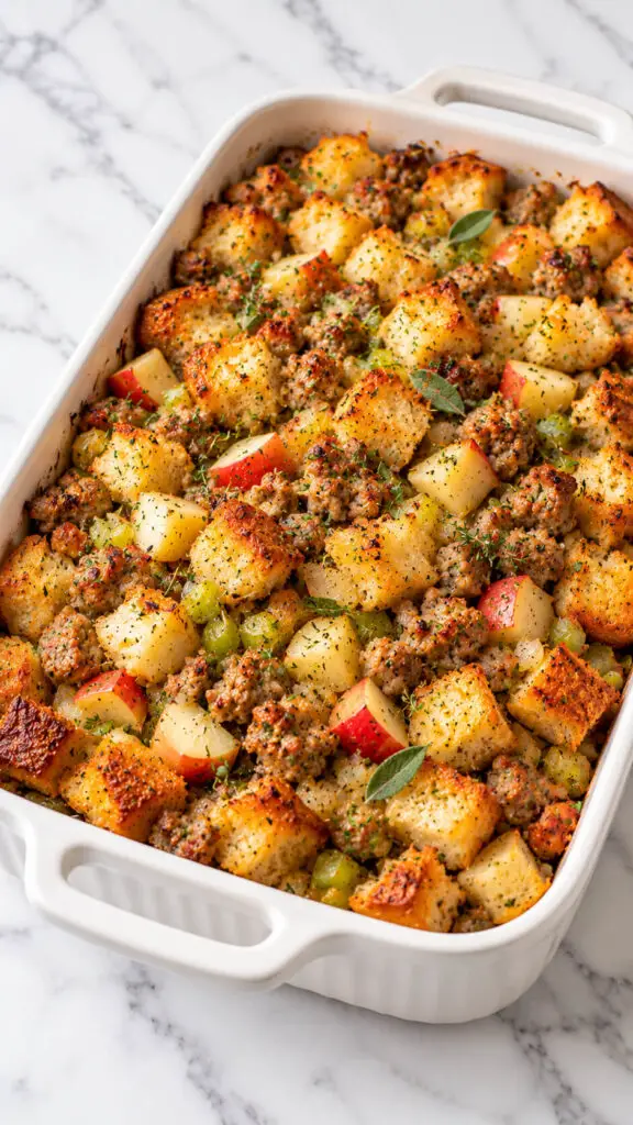 Turkey Sausage and Apple Stuffing