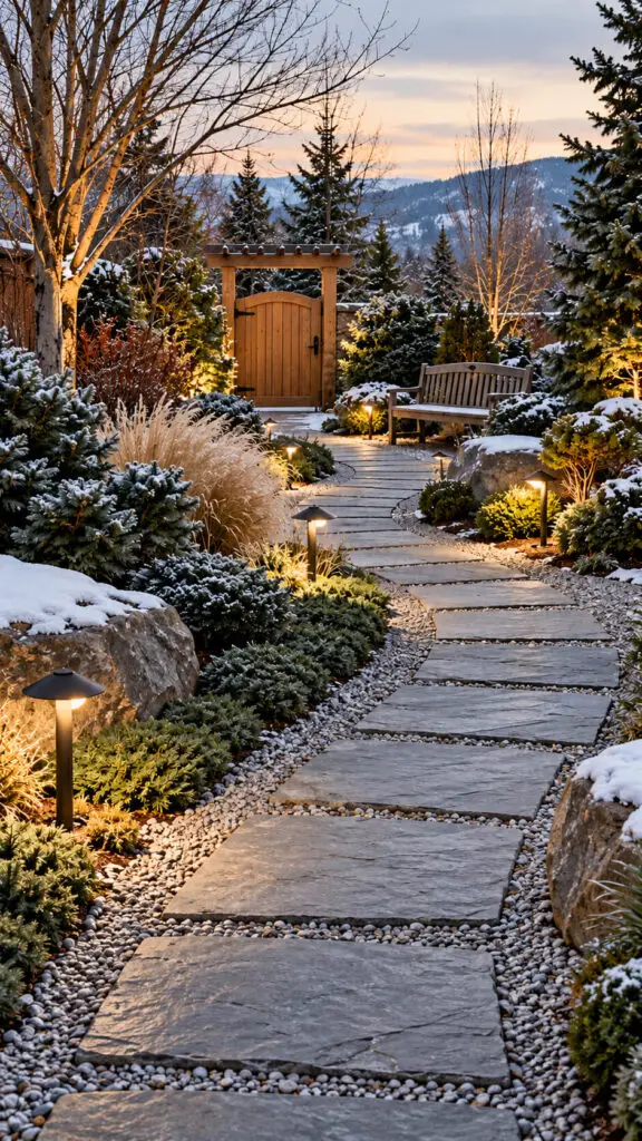Winter Garden Pathway