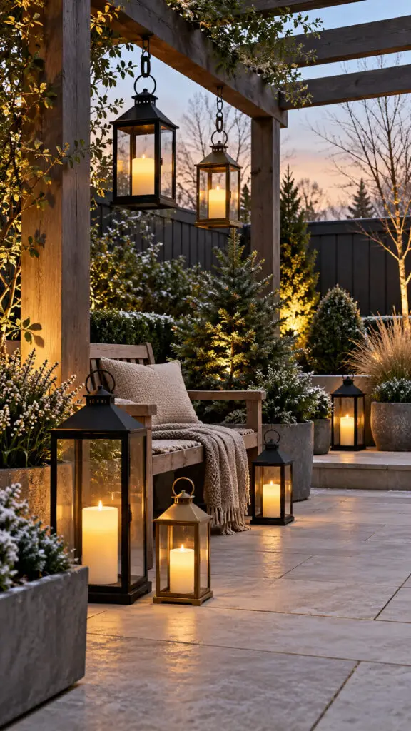 Winter Lantern Garden