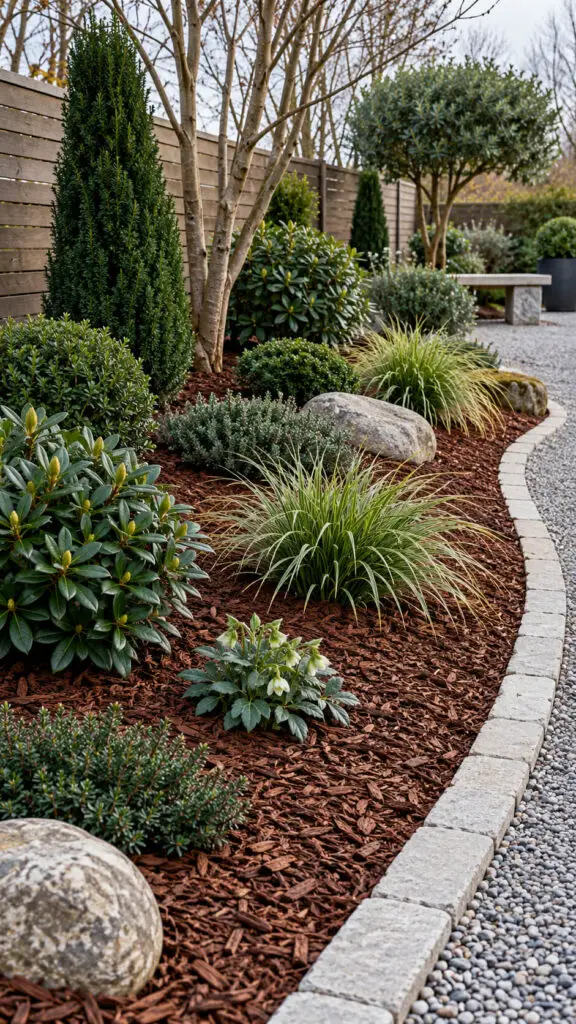 Winter Mulched Garden Bed