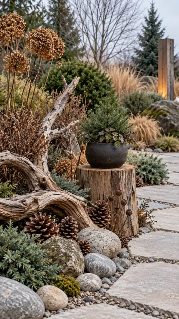 Winter Natural Garden Decor