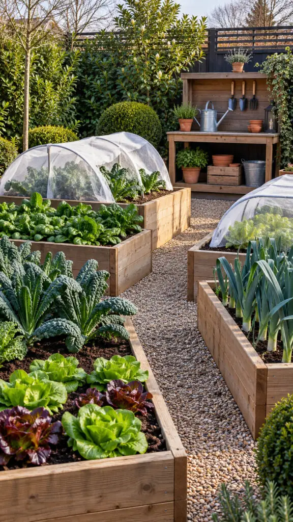 Winter Raised Bed Garden